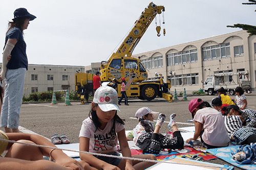 きりんクレーンの写生会２